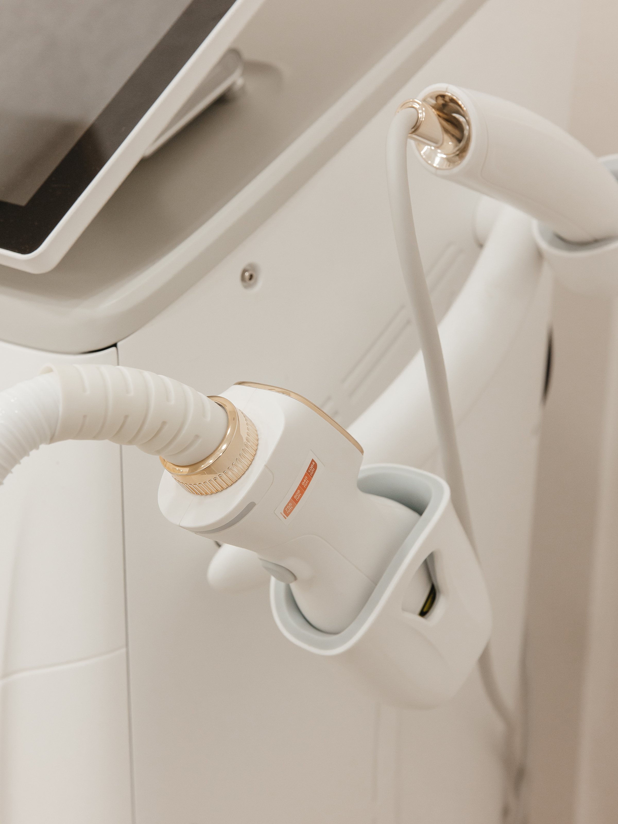 Epilare laser — detaliu aparat
